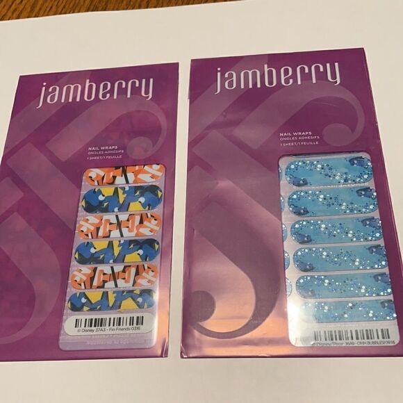 Jamberry Disney Finding Nemo nail wraps 2 sheets ”Fin Friends” & “Ohh Bu… - Picture 6 of 6
